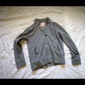 Ben Sherman Men’s Zipper Sweater Gray